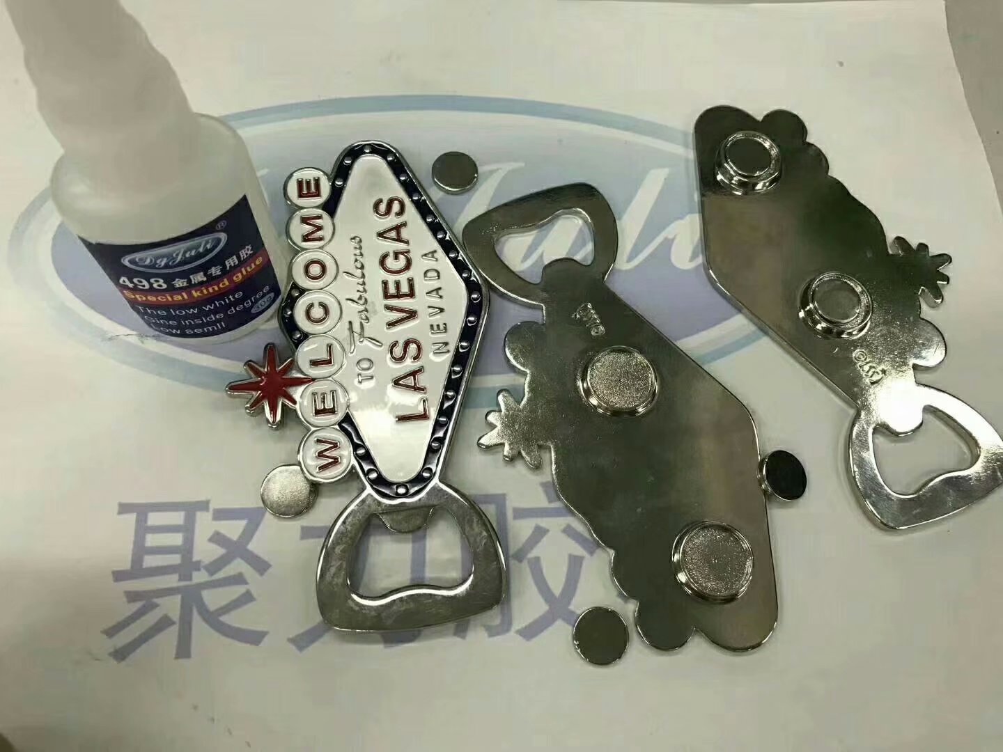 客户使用粘不锈钢快干胶案例